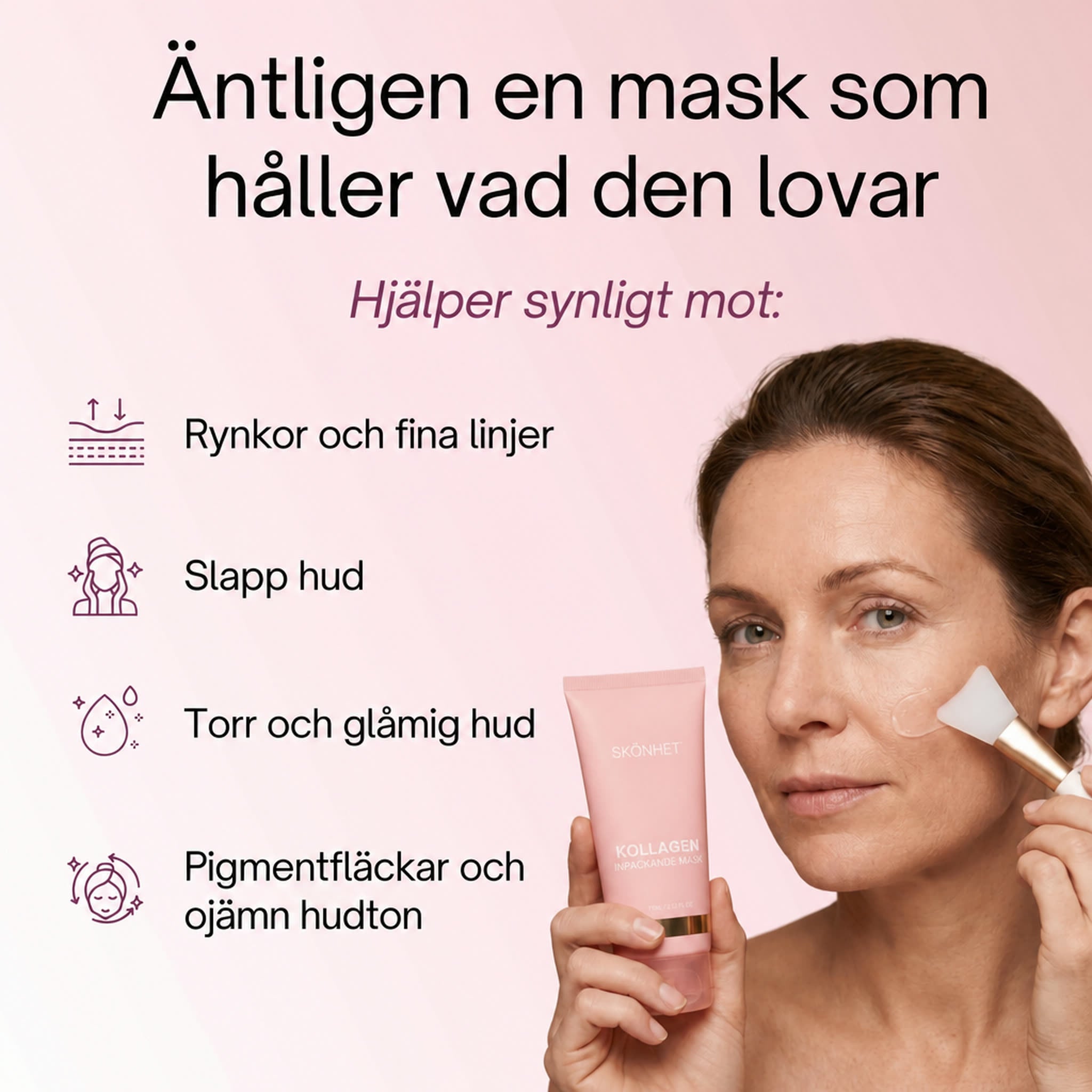 Bio-kollagenmask + borste