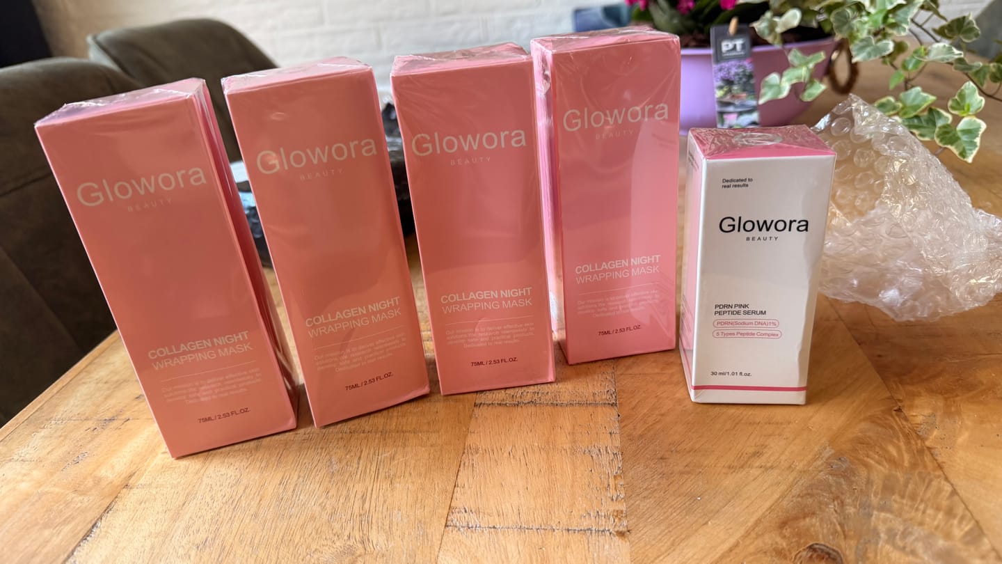 Kundfoto i recension av Bio-kollagenmask + borste